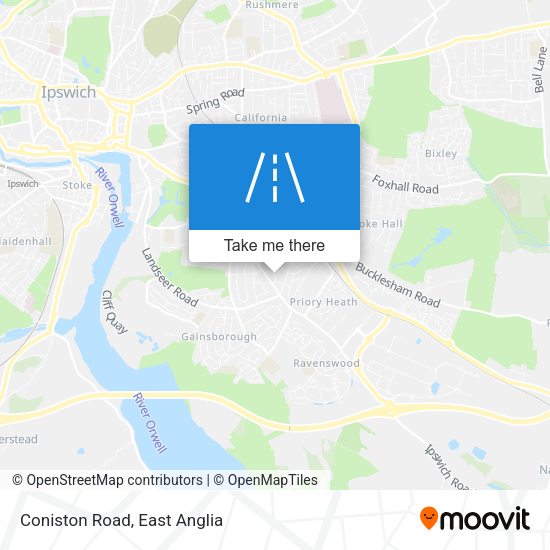 Coniston Road map