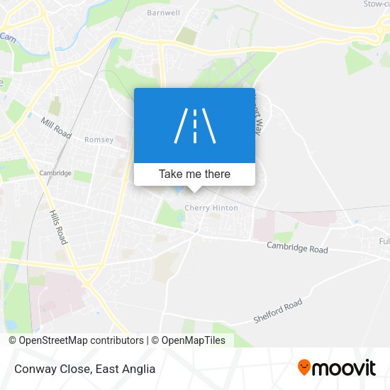 Conway Close map