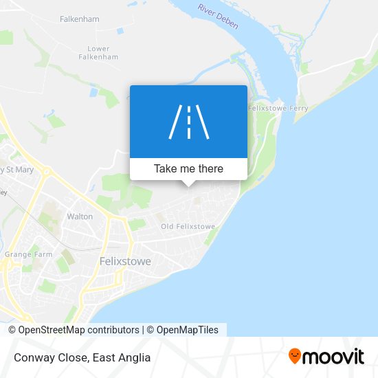 Conway Close map