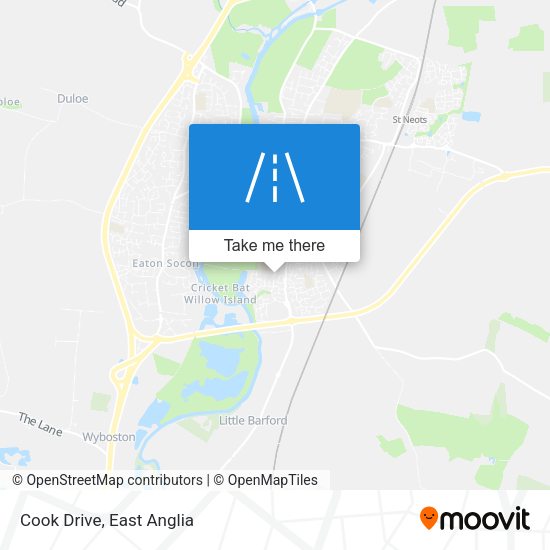 Cook Drive map