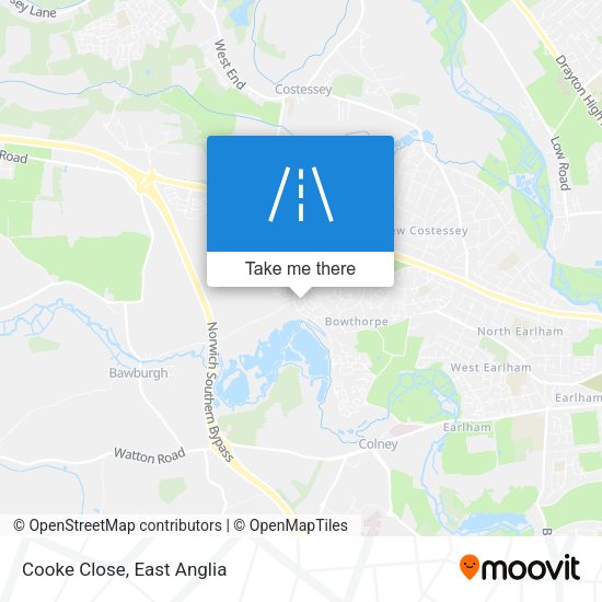 Cooke Close map