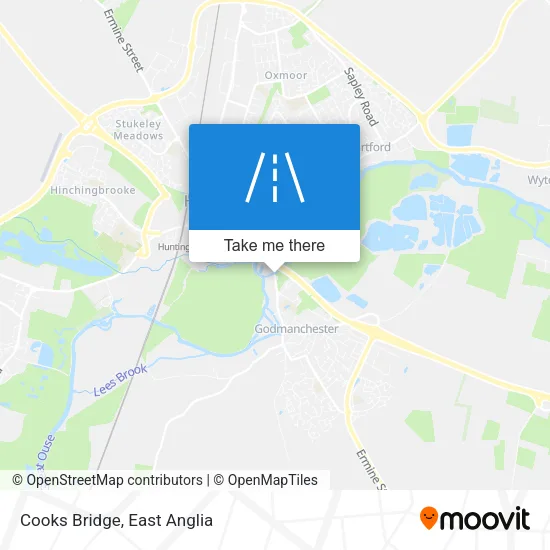 Cooks Bridge map