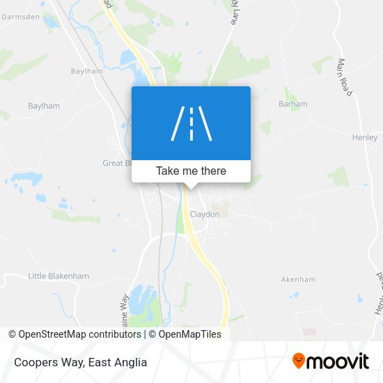 Coopers Way map