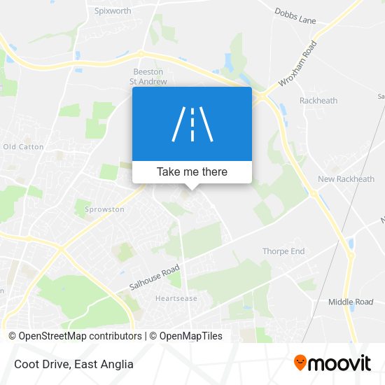 Coot Drive map