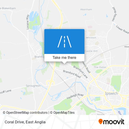 Coral Drive map