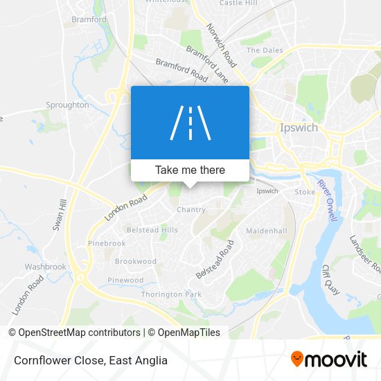 Cornflower Close map