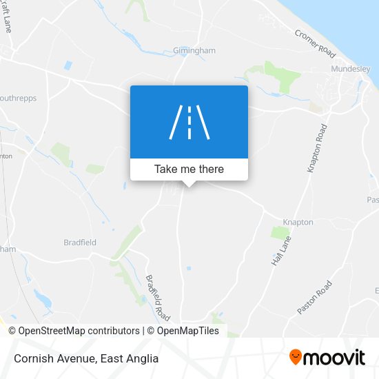 Cornish Avenue map