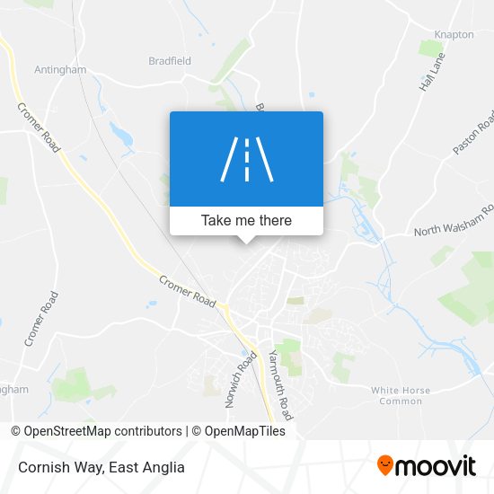 Cornish Way map