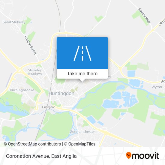 Coronation Avenue map