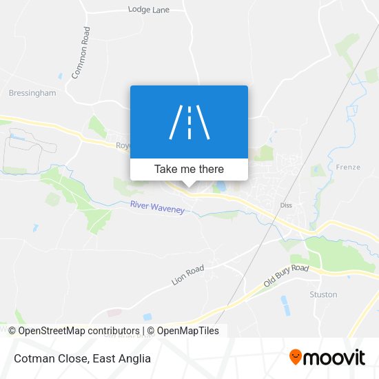 Cotman Close map