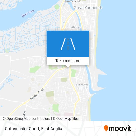Cotoneaster Court map