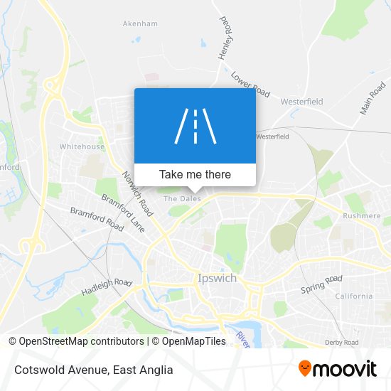 Cotswold Avenue map