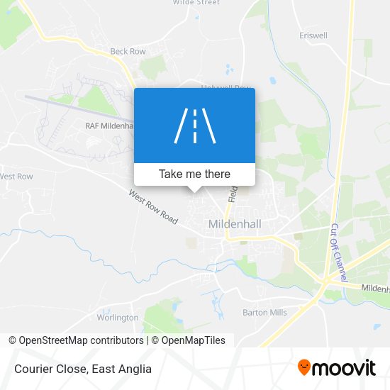 Courier Close map