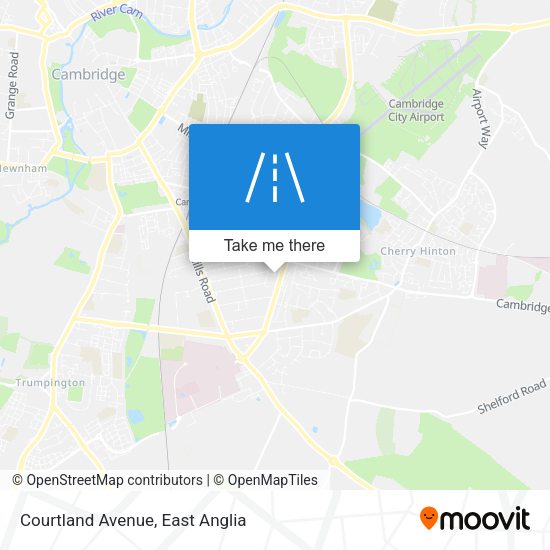 Courtland Avenue map