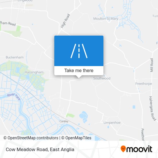 Cow Meadow Road map