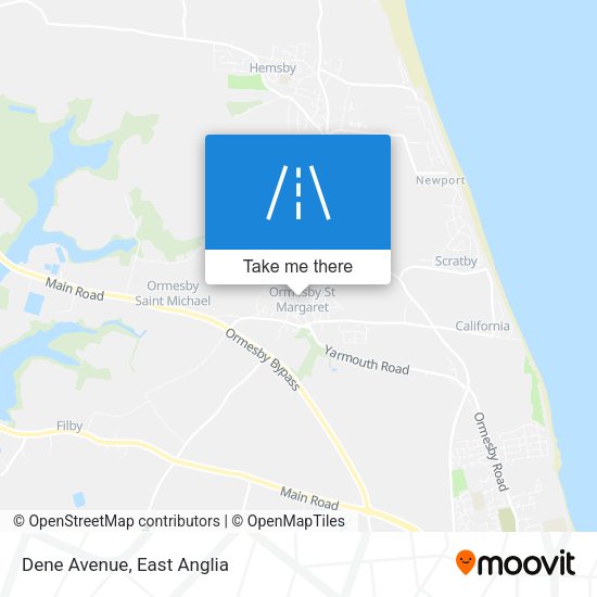 Dene Avenue map