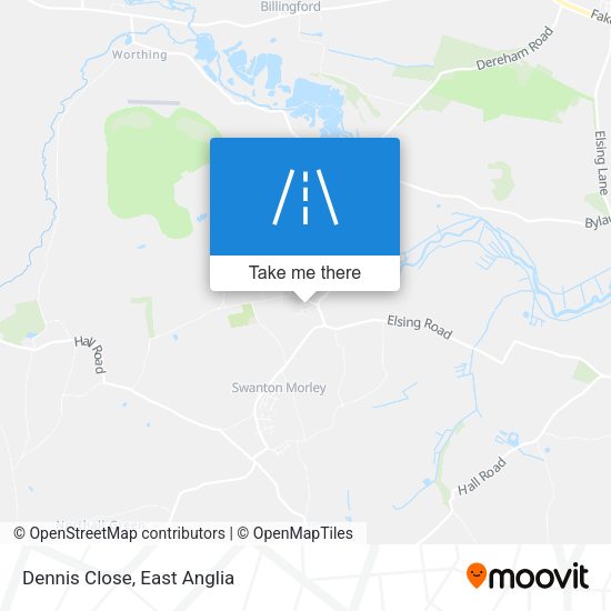 Dennis Close map