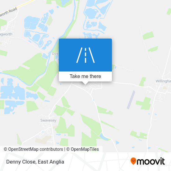 Denny Close map