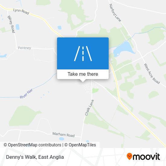 Denny's Walk map