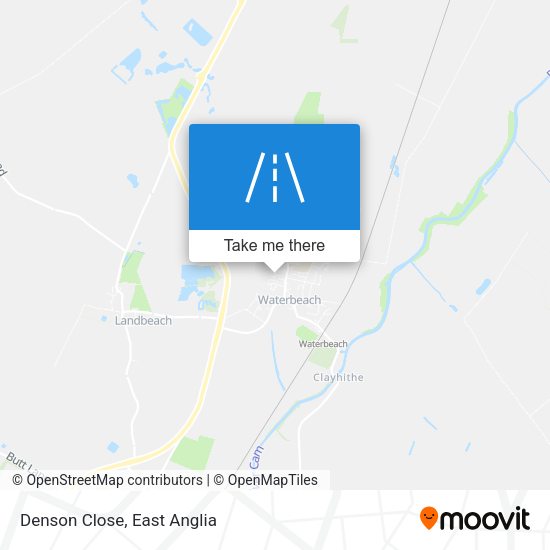 Denson Close map