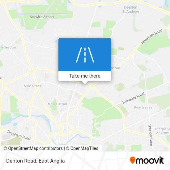 Denton Road map