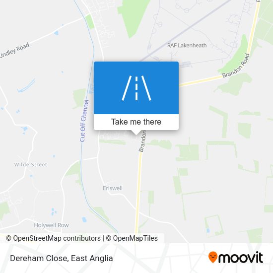 Dereham Close map