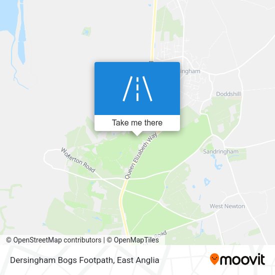 Dersingham Bogs Footpath map