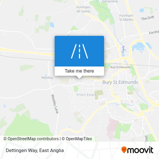Dettingen Way map