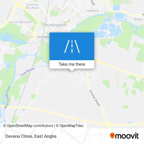 Devana Close map