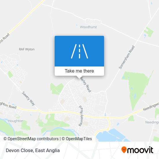 Devon Close map