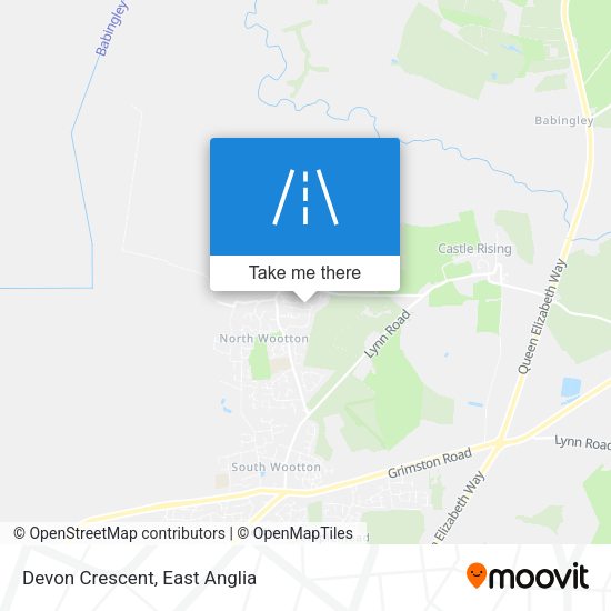 Devon Crescent map