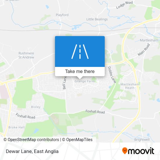 Dewar Lane map