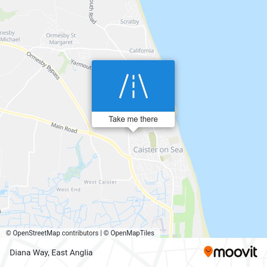 Diana Way map