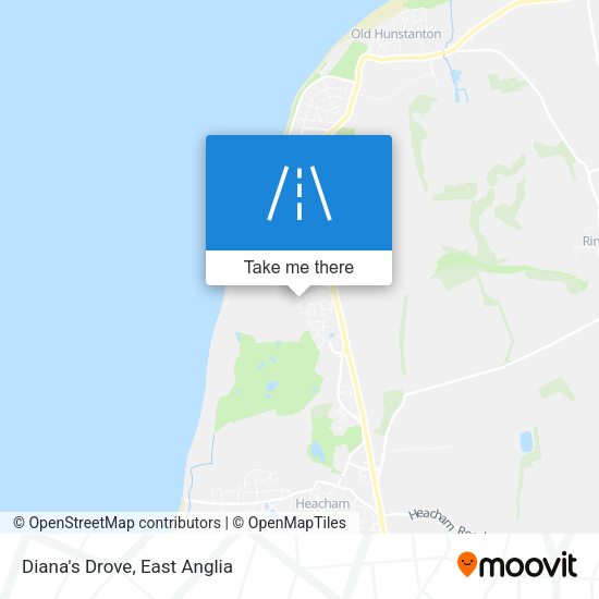 Diana's Drove map