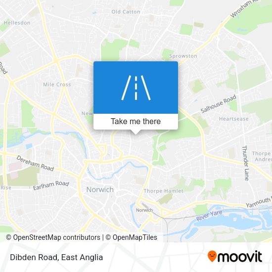 Dibden Road map