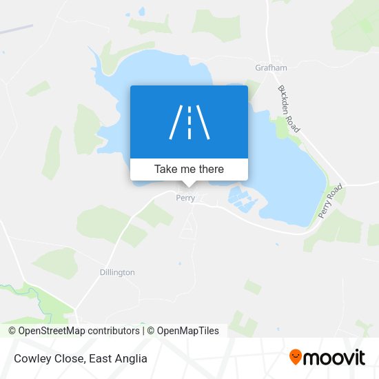 Cowley Close map