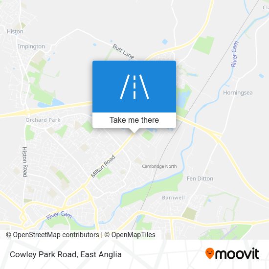 Cowley Park Road map