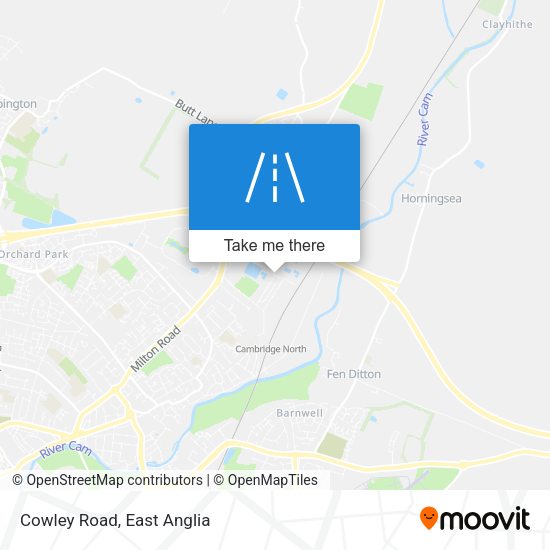 Cowley Road map