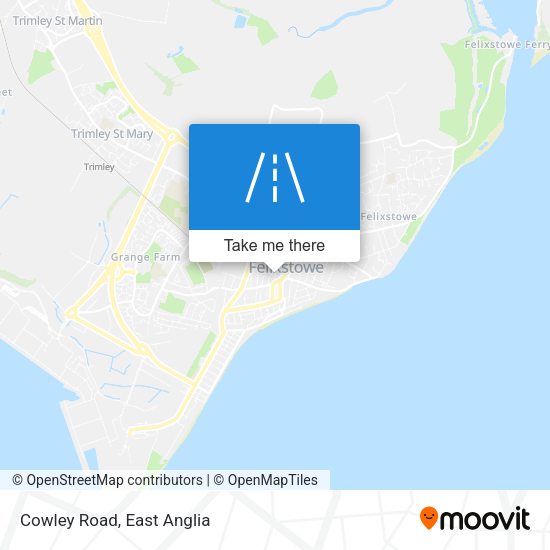 Cowley Road map