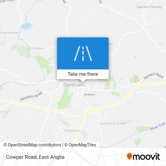 Cowper Road map