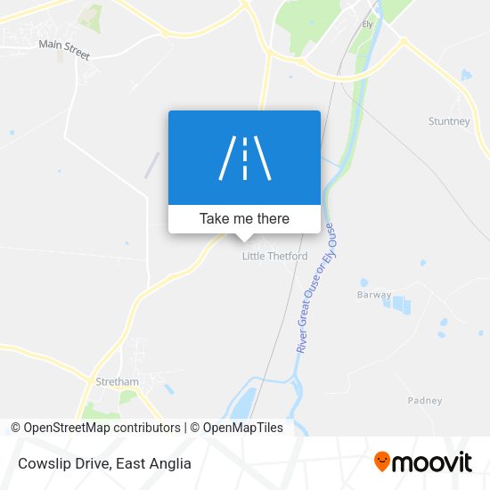 Cowslip Drive map