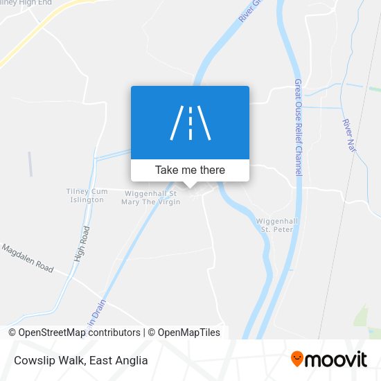 Cowslip Walk map