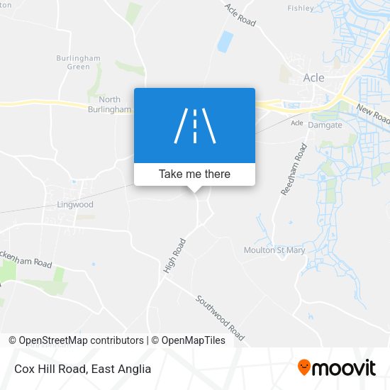 Cox Hill Road map
