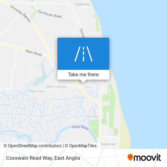 Coxswain Read Way map