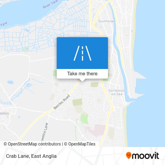 Crab Lane map