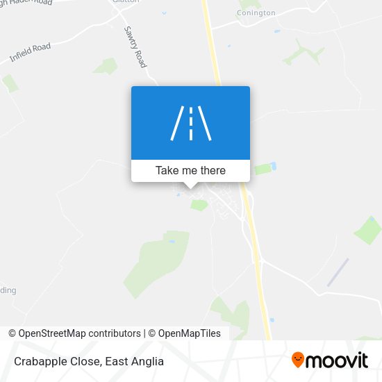 Crabapple Close map