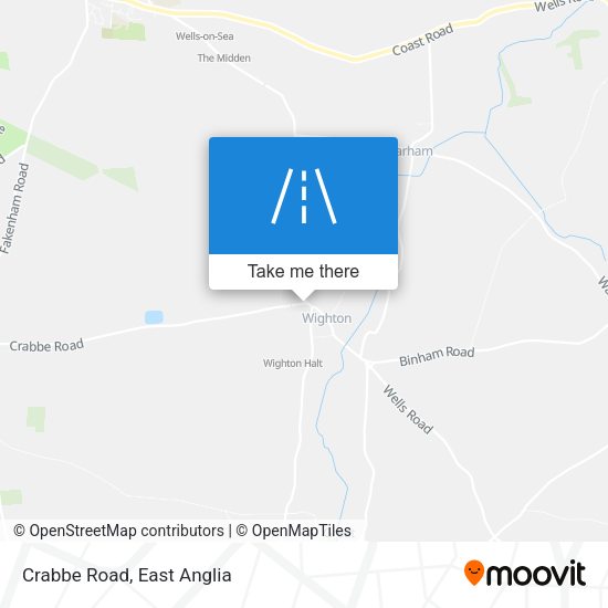 Crabbe Road map