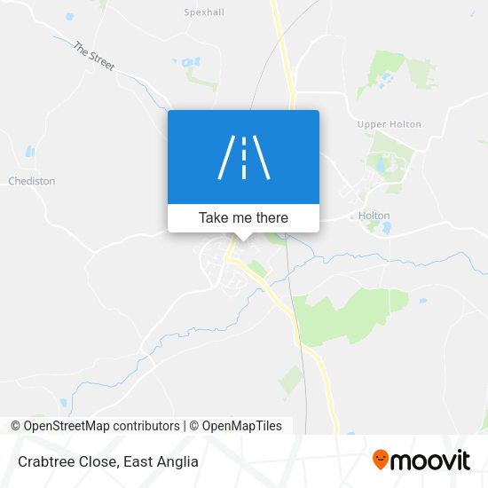 Crabtree Close map