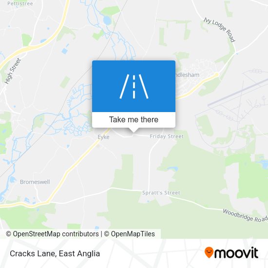 Cracks Lane map