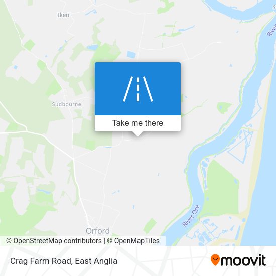 Crag Farm Road map